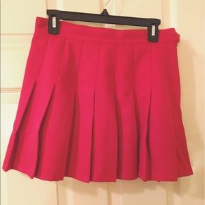 AA red tennis skirt