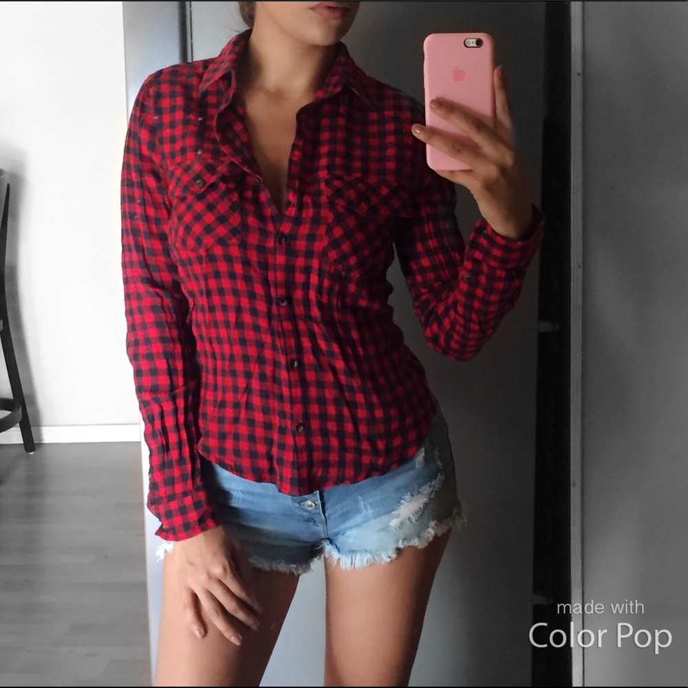 SOLD! Checkered flannel shirt