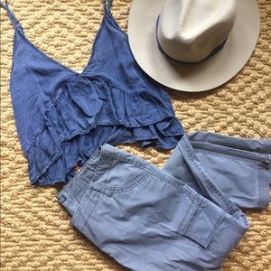 Eileen Fisher Grey Cargo Pant