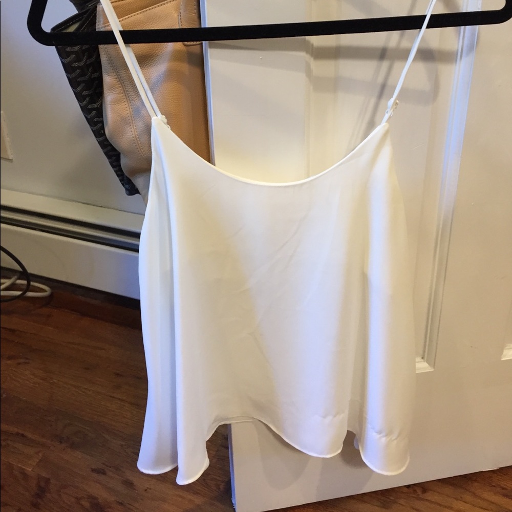 Olivaceous satin tank