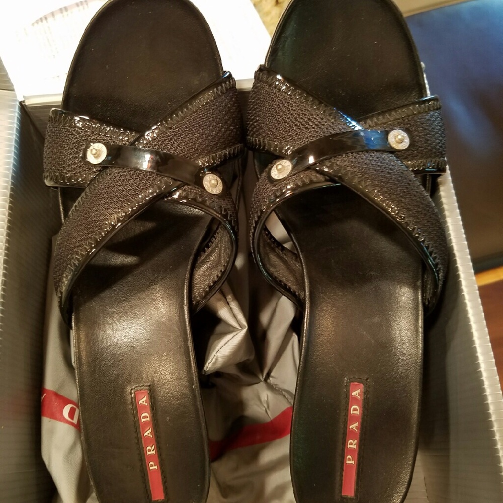Prada wedges