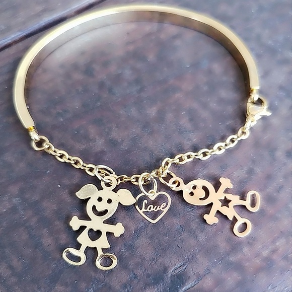 Alquimia Jewelry - Dainty 18k gold plated charm bracelet