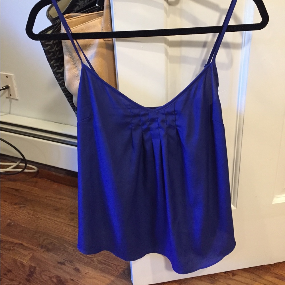 Talula royal blue satin tank