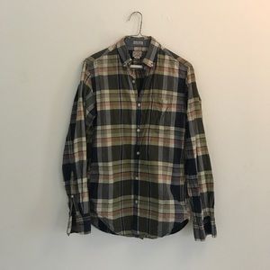J. Crew Men's Button Up Plaid Shirt