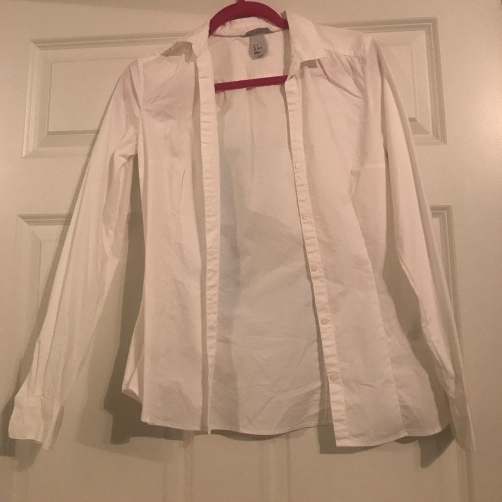 White oxford button up