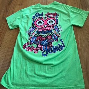 Girlie Girl Originals "Owl always love Jesus" tee