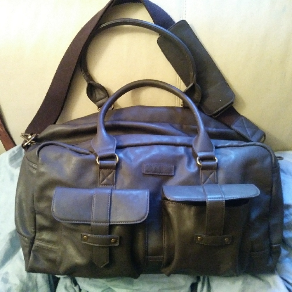Ralph lauren super soft leather overnight bag