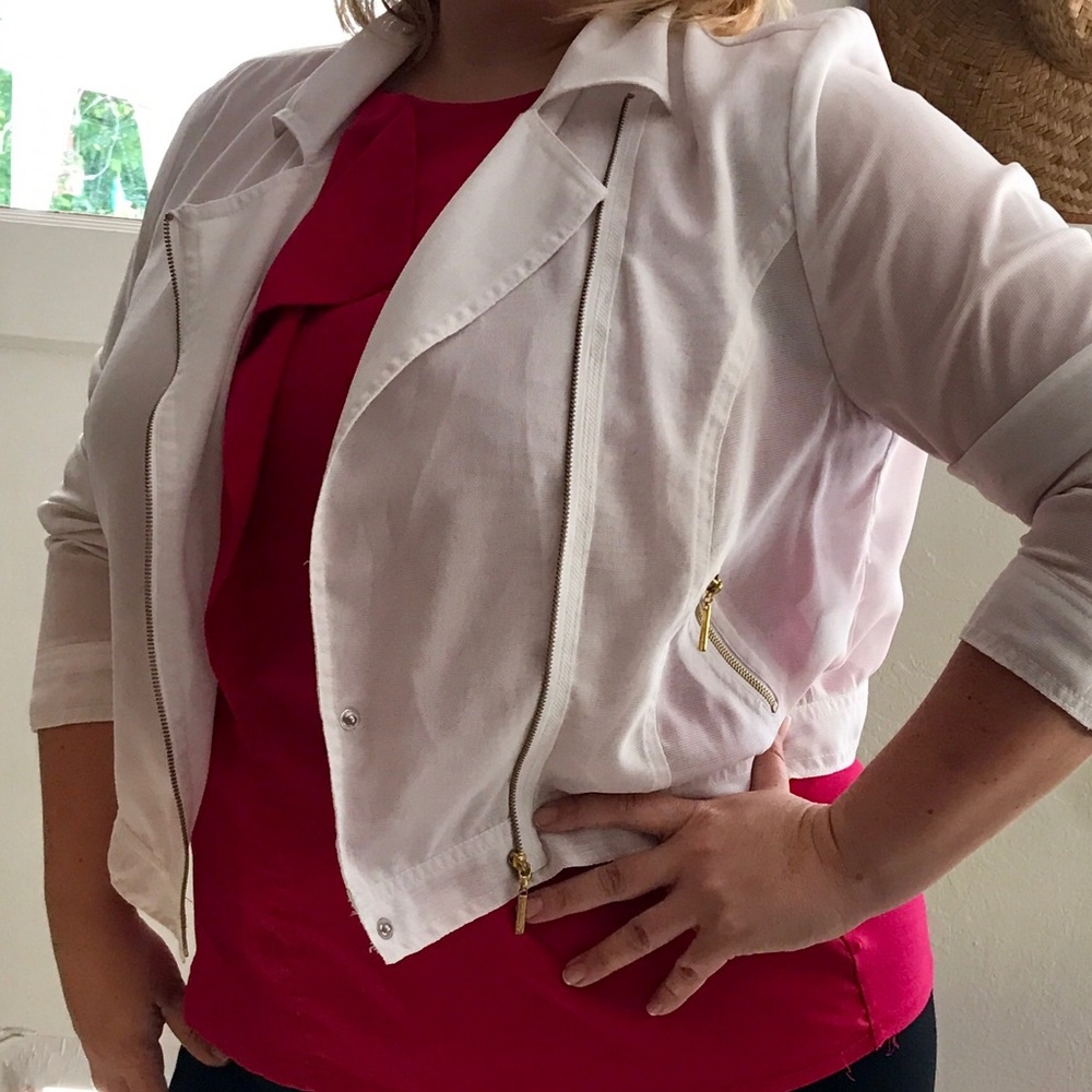 Thalia Sodi Moto Jacket - mesh
