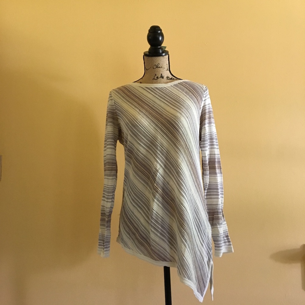 Asymmetric glitter sweater/top