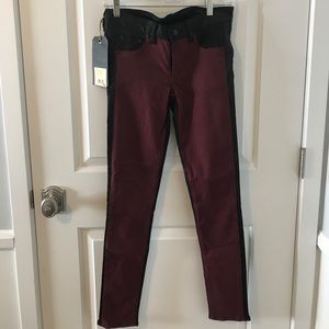 Rag and Bone cotton and leather pants