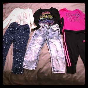Three Toddler outfits (Girls)