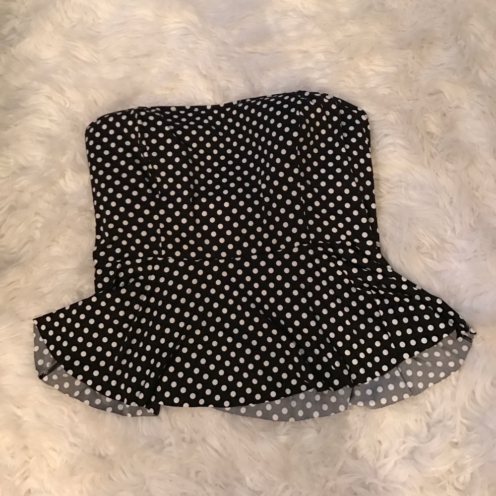 Retro Polka Dot Bathing Suit Top