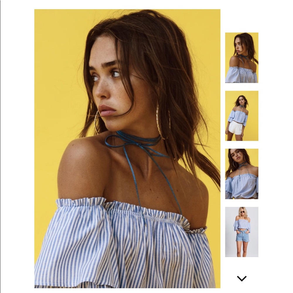 LAST 2! Off Shoulder Top - Picture 3 of 7