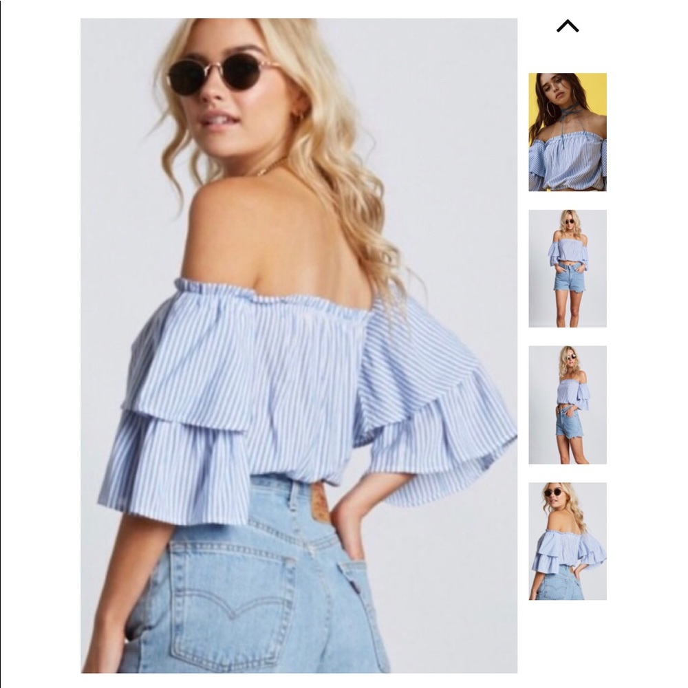 LAST 2! Off Shoulder Top - Picture 7 of 7