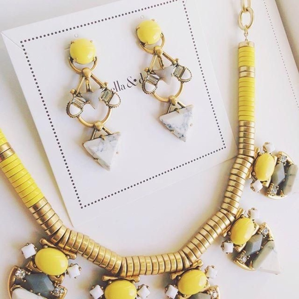 Stella & Dot Pavilion Necklace and Earrings