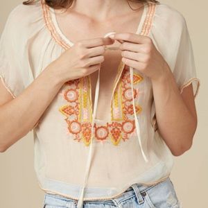 Stoned immaculate going to California sheer blouse