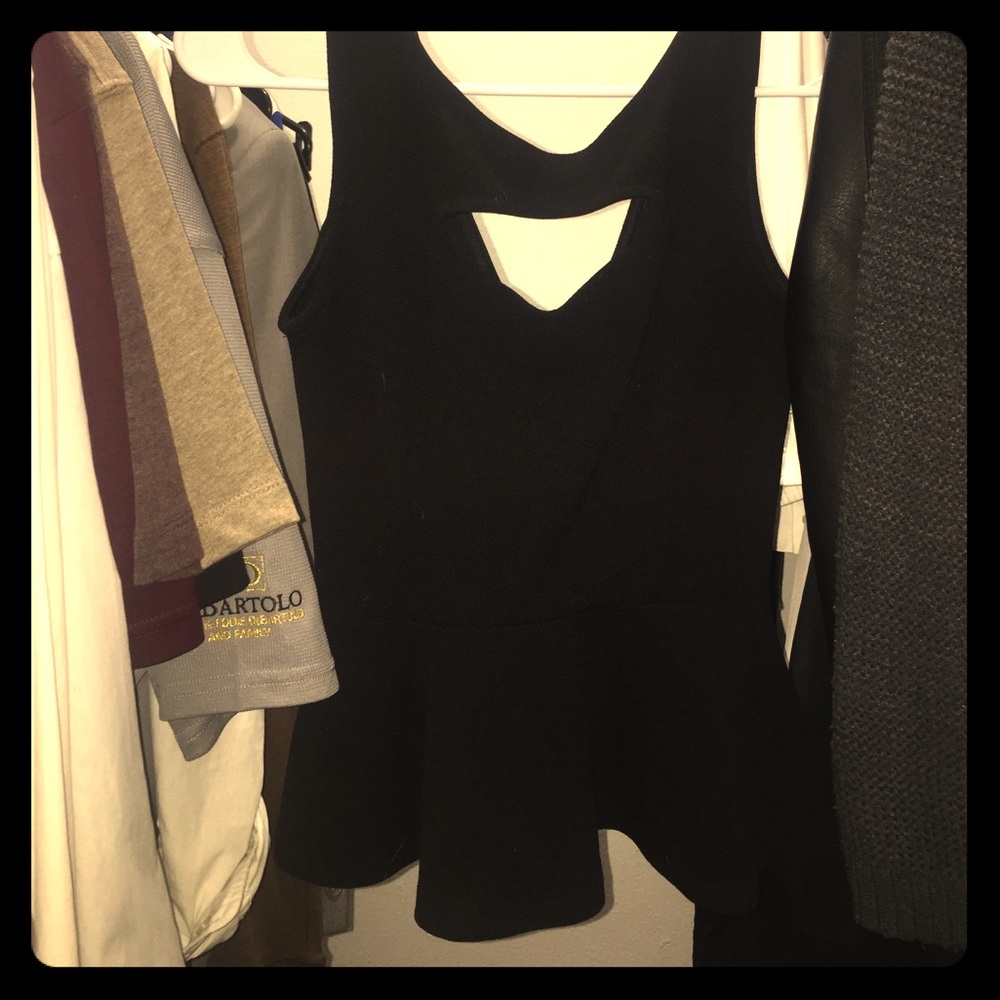 Black tank top