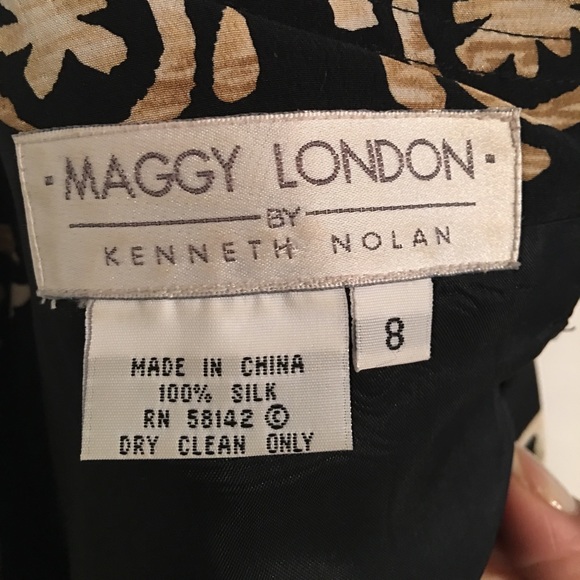 Vintage Maggy London Silk Dress by Kenneth Nolan - Picture 7 of 7