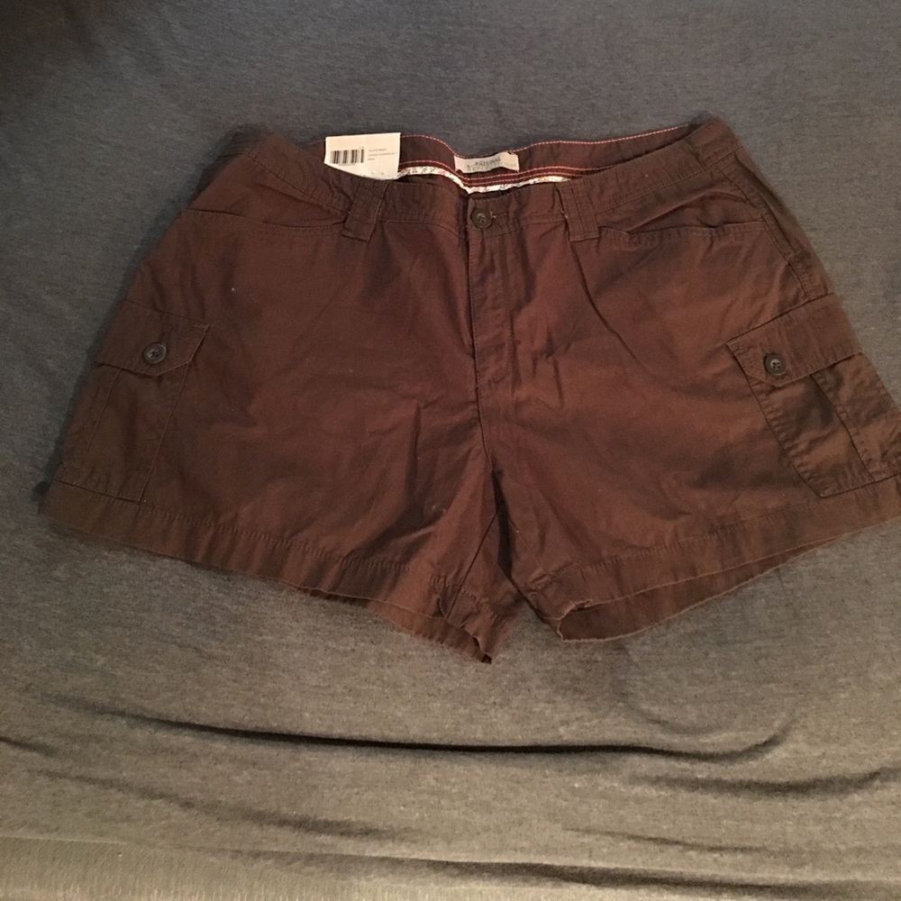 Brown cargo shorts