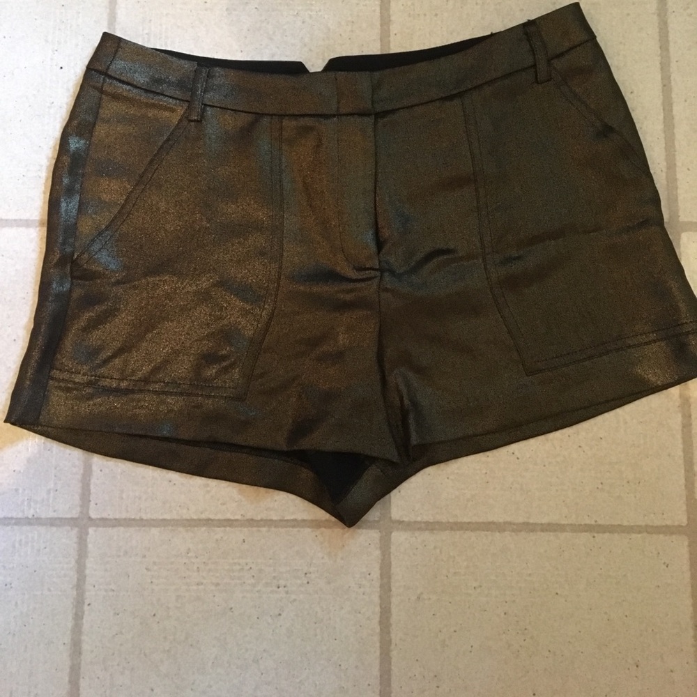 Metallic Fabric shorts
