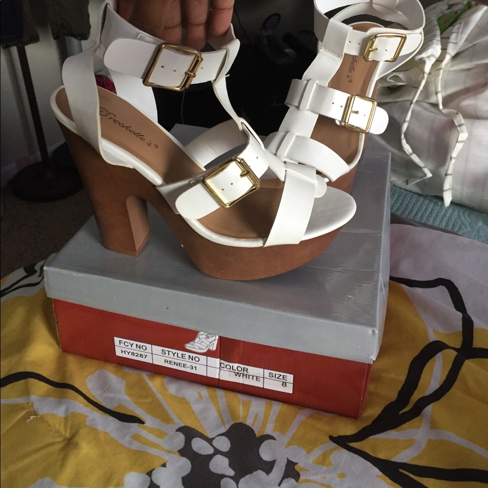 Triple strapped heels