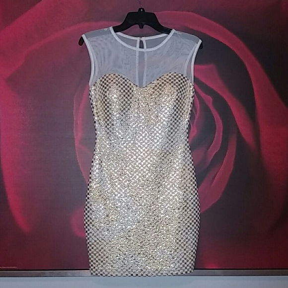 Sweetheart & Illusion Checkerboard Dress - Picture 1 of 5