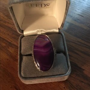 Handmade Butswana Agate Ring