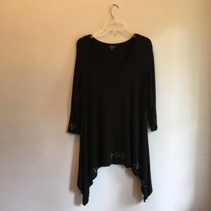 Black Tunic w Gold Embellishments | Premise Studio