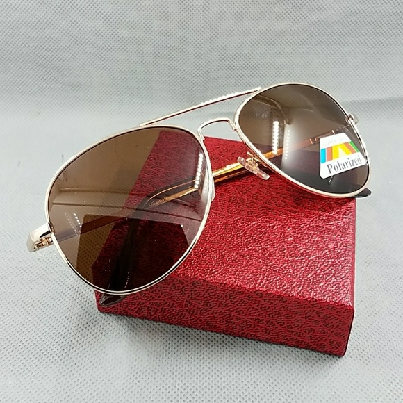 MEN POLARIZED HIGH QUALITY AVIATOR SUGLASSES - Picture 2 of 2