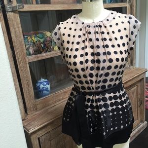 ⭐️BCBGMaxAzria Polka Dot Top⭐️