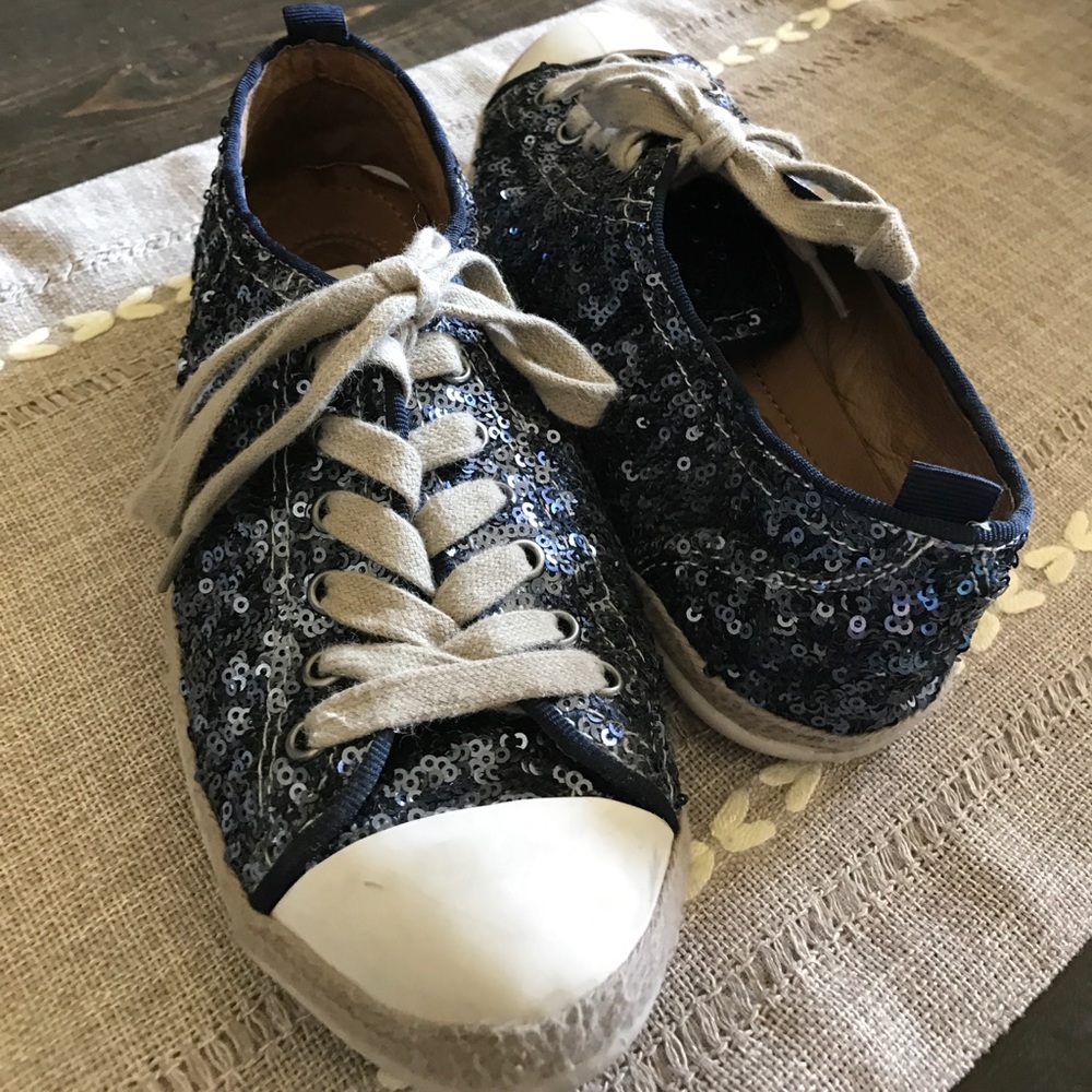 Corso Como sequin converse type 6.5 shoes blue