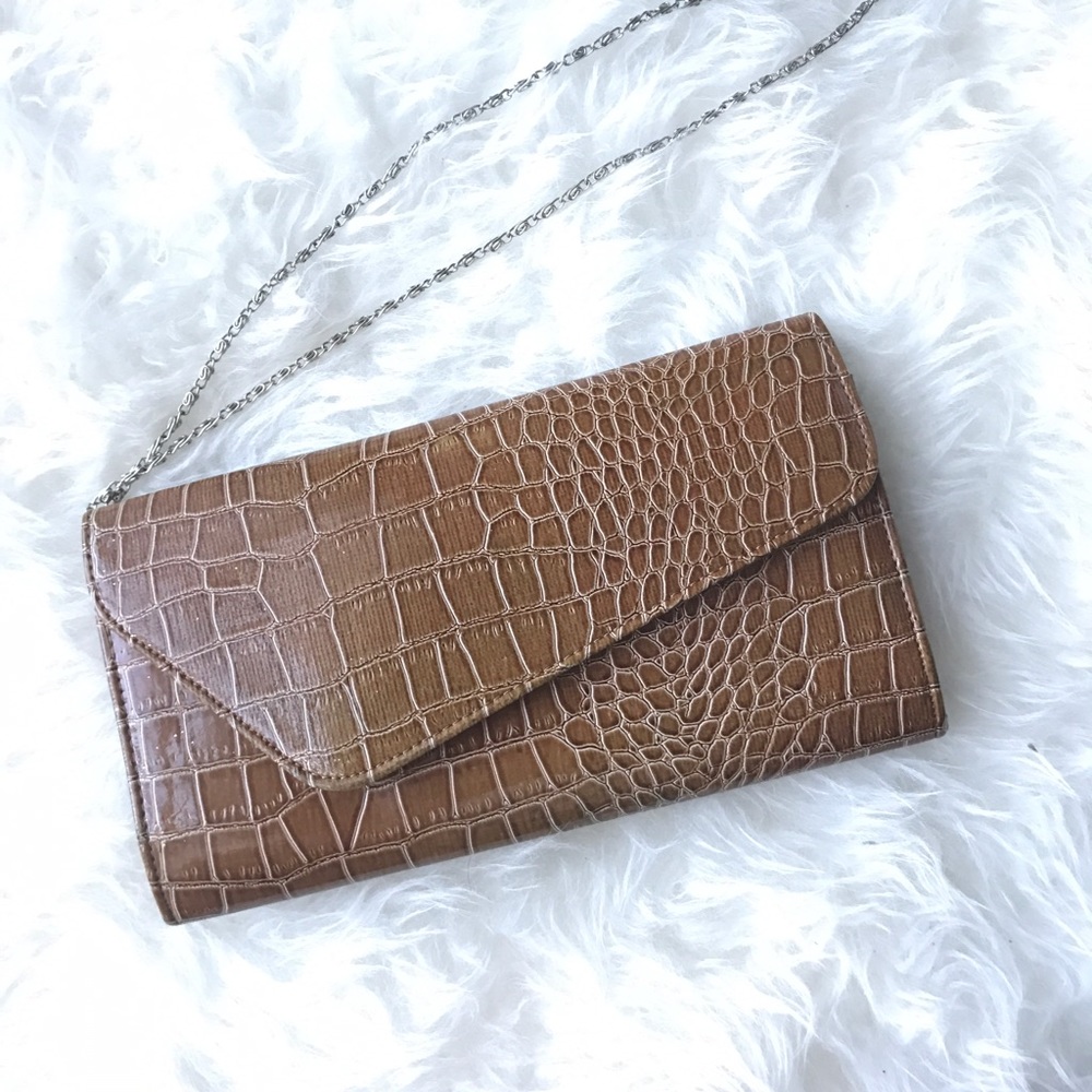 Tan Clutch