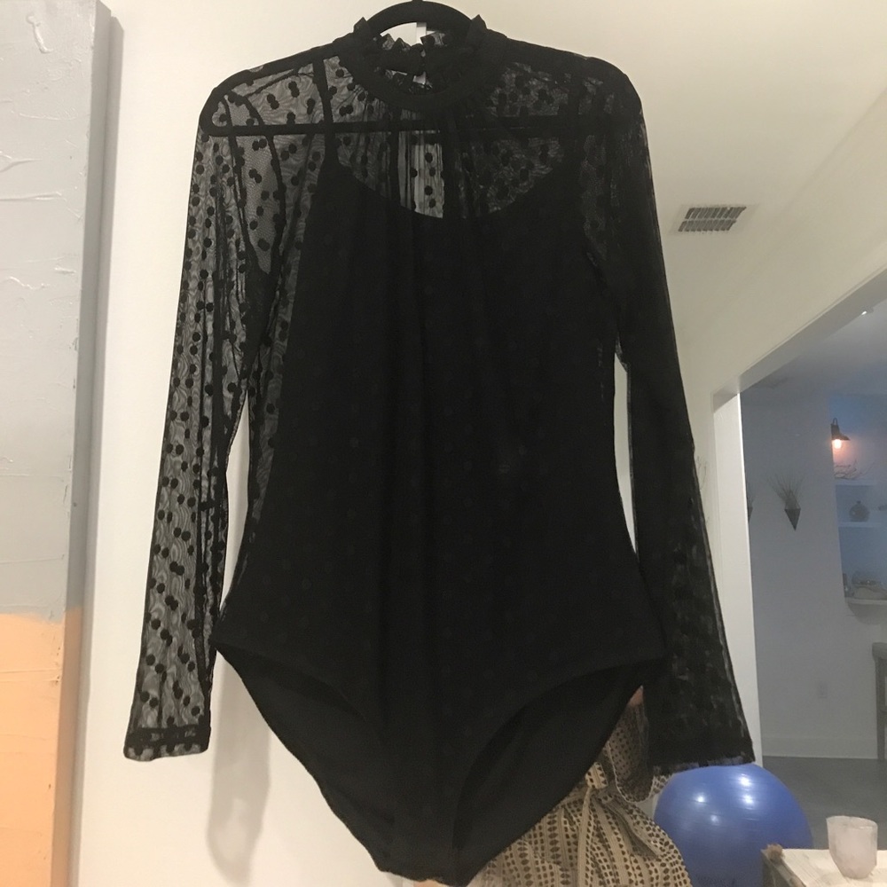 Polka dot bodysuit