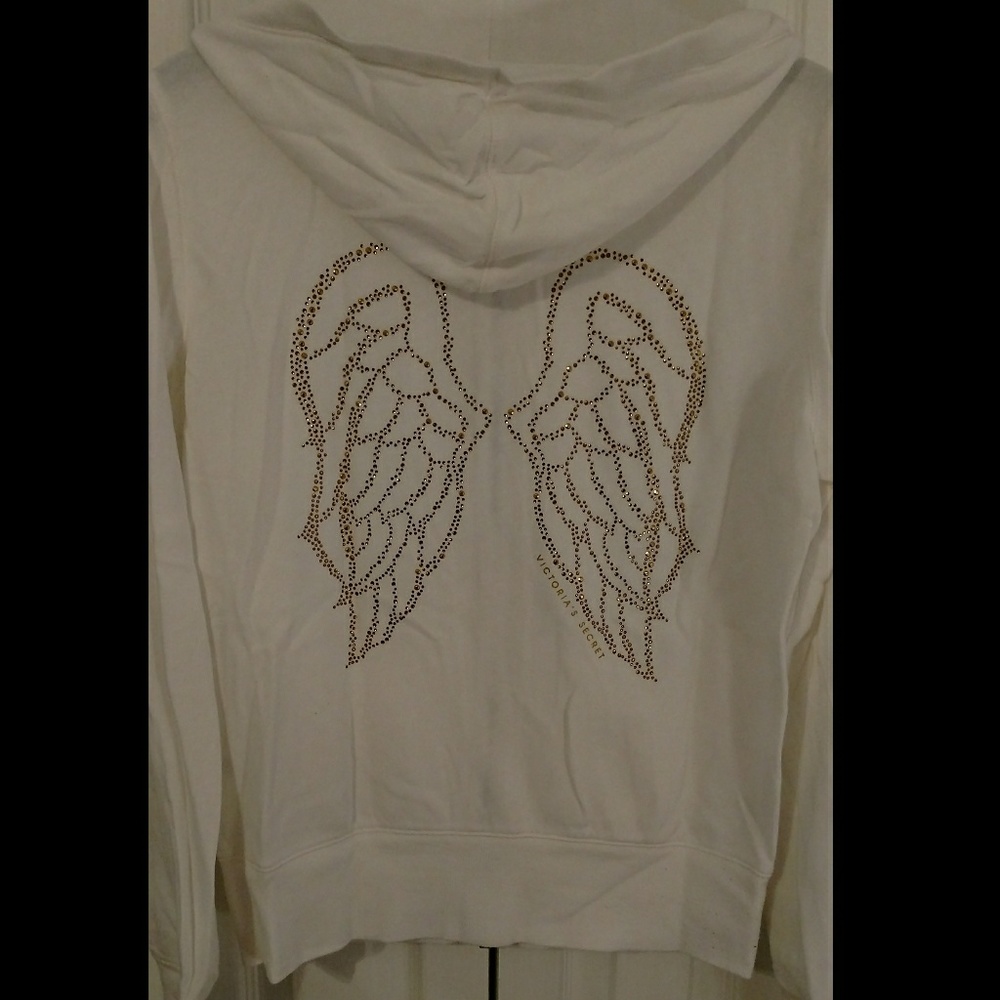 White VS Supermodel Essentials Hooded Zip-Up