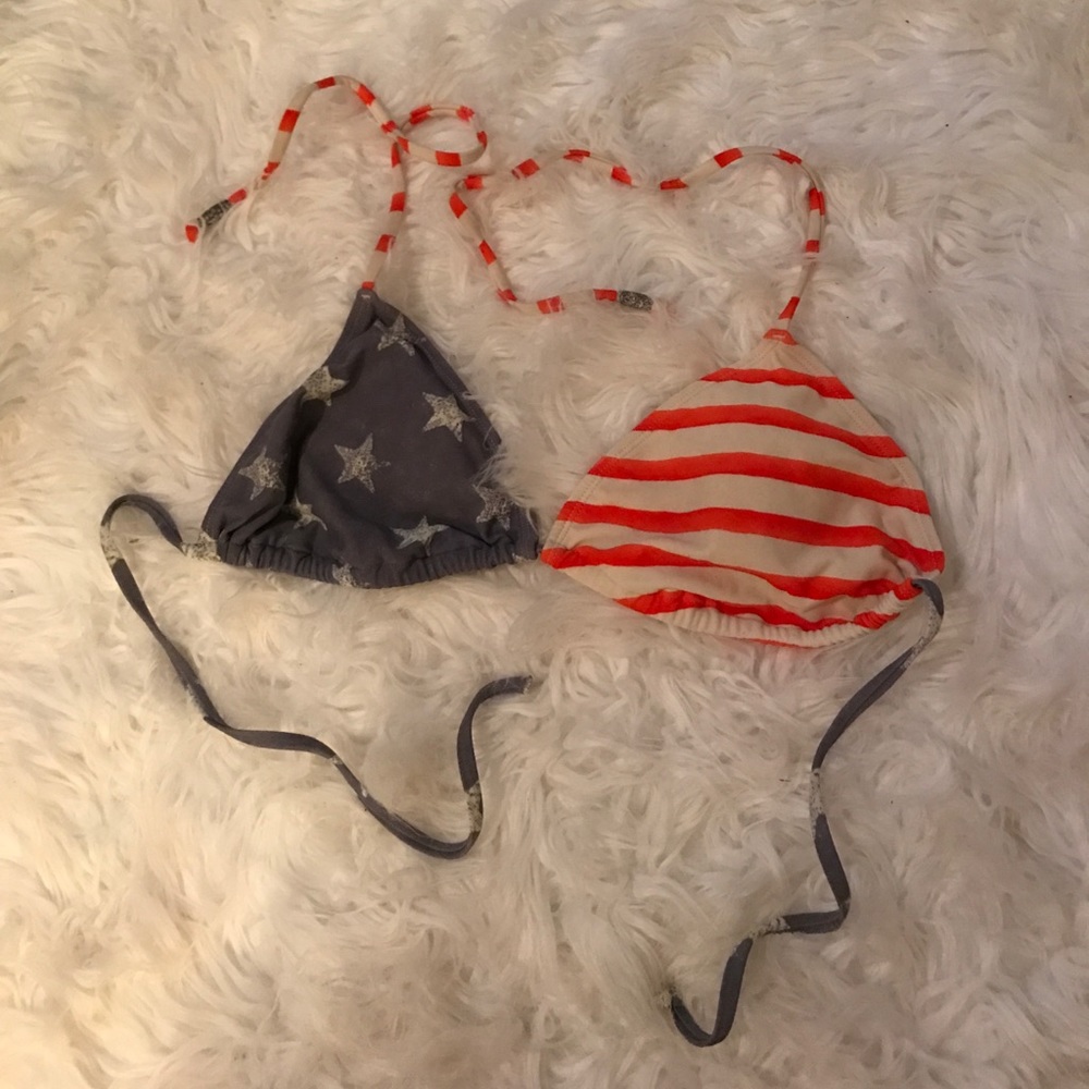 LA Hearts American Flag Top