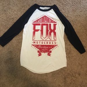 fox baseball tee