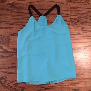 Blue top sleeveless