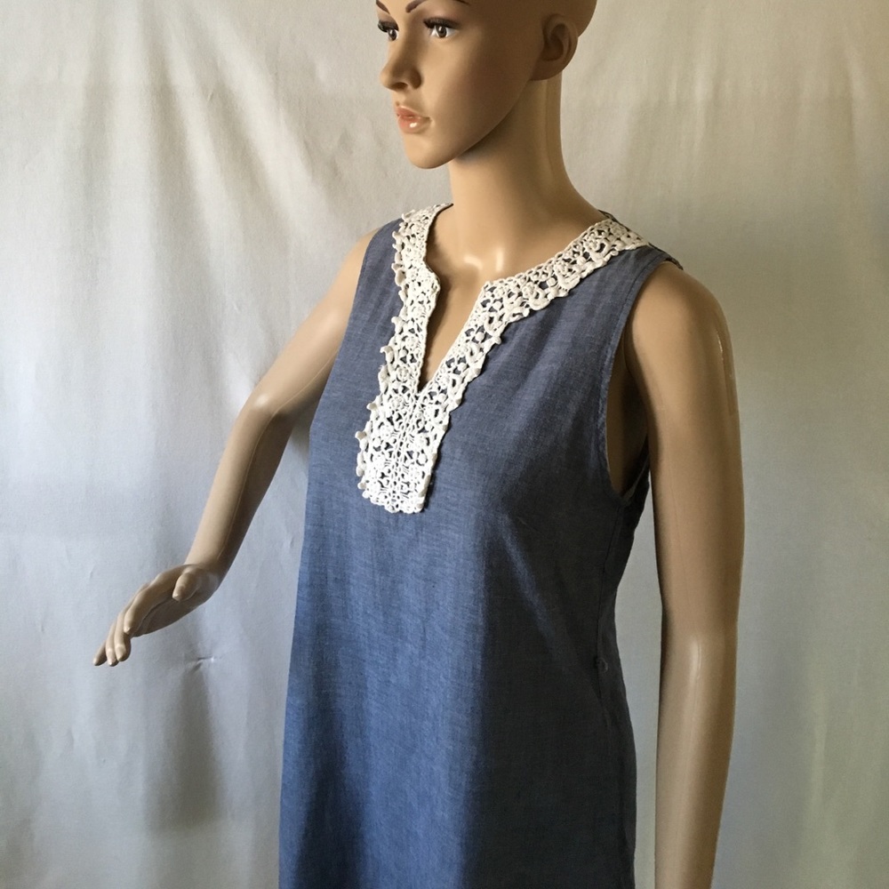 Mud Pie Denim Cro0chet Mini - image 7