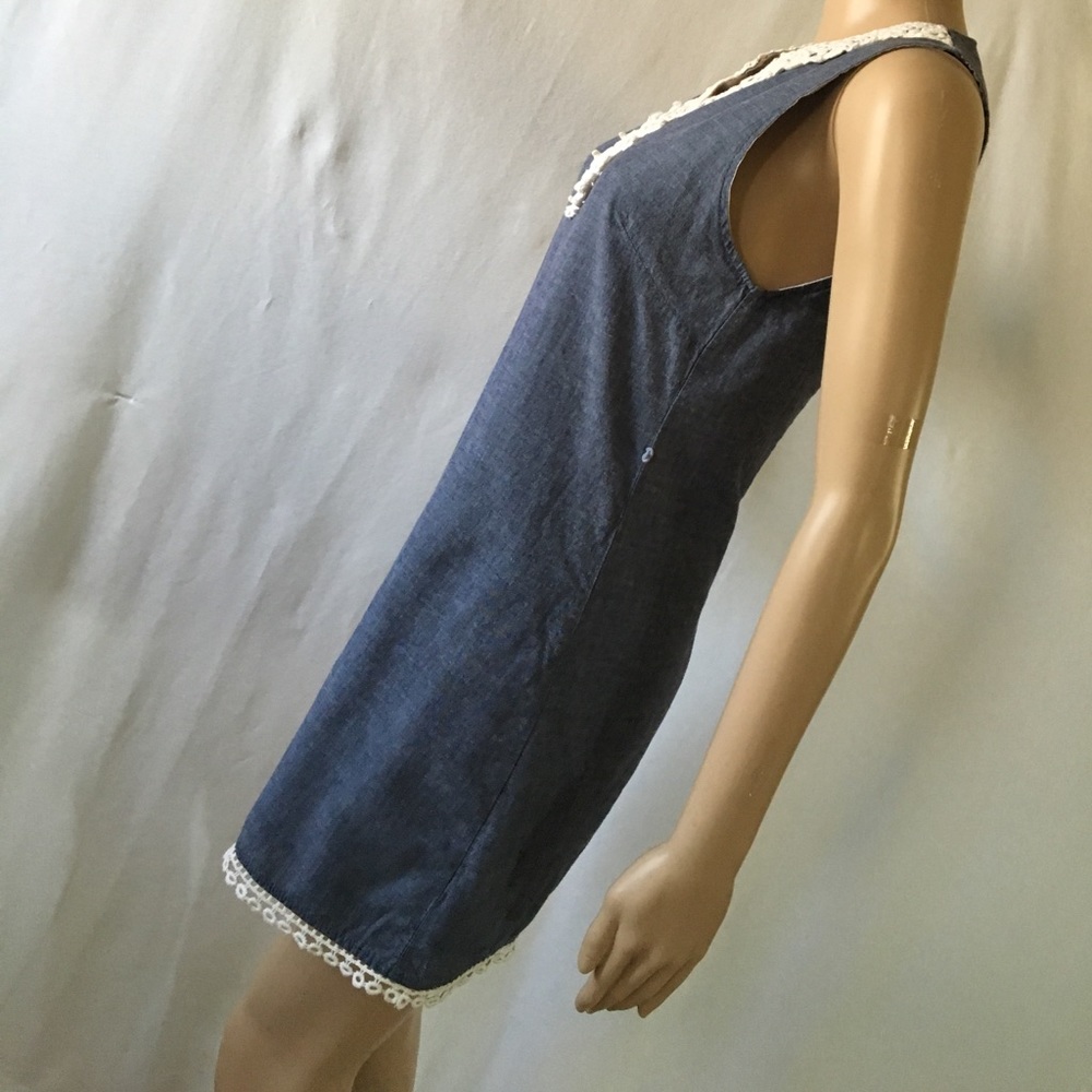 Mud Pie Denim Cro0chet Mini - image 5