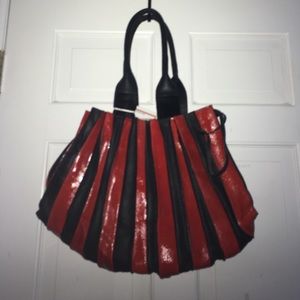 Cleo and Patek Paris Red and Black Handbag