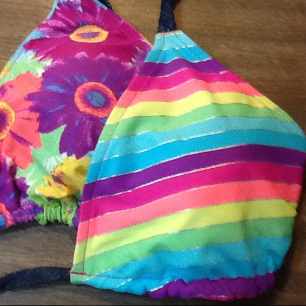 NEW Joe boxer bikini with reversible top