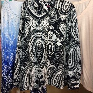 Foxcroft wrinkle free blouse with long sleeves