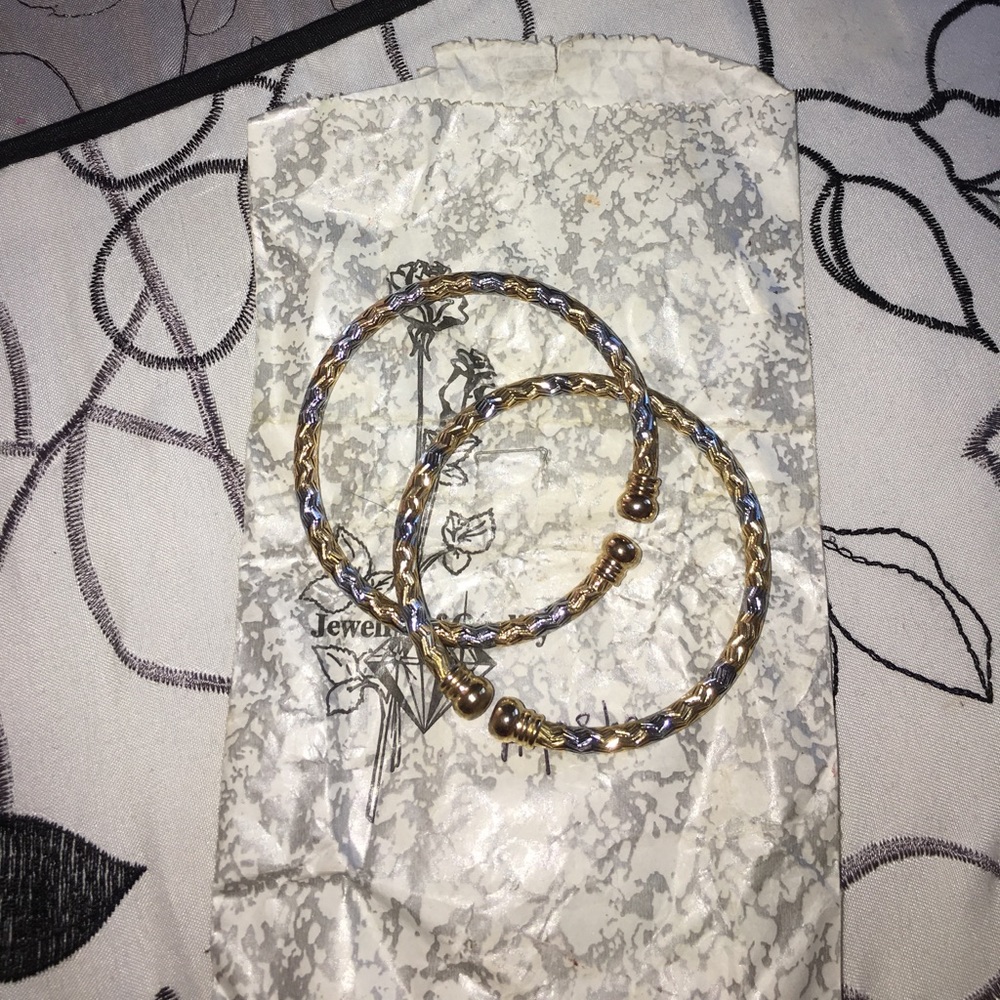 Beautiful 24k and silver brand new bracelets