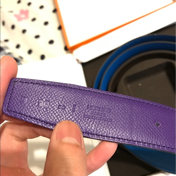 Hermes belt unisex 90 2 way color strap main image 4
