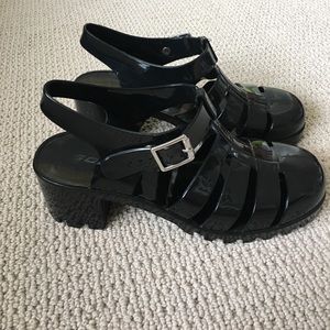 Soda jelly heeled sandals
