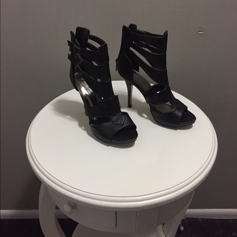 Anne Michelle Black Boots Size 6 Used