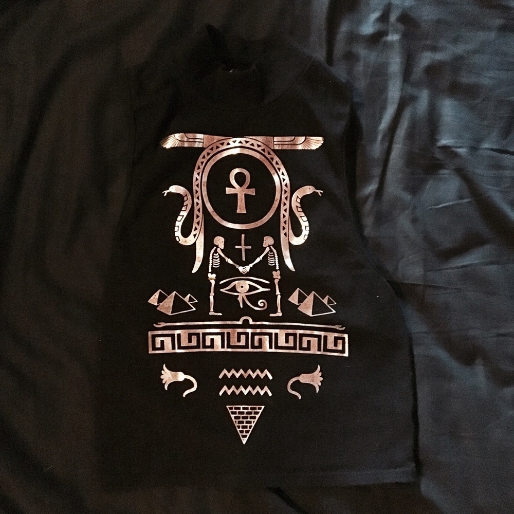 Urban Outfitters Crop Top w Egyptian Symbols