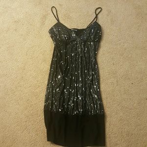 Black sparkly tank top