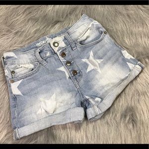 Mossimo High Rise Faded Stars Americana Shorts
