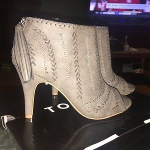 Torrid size 7 whip stitch heel bootie WIDE WIDTH